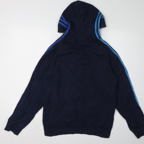 Adidas Men's Blue Full Zip Hoodie S - Stylish & Comfortable