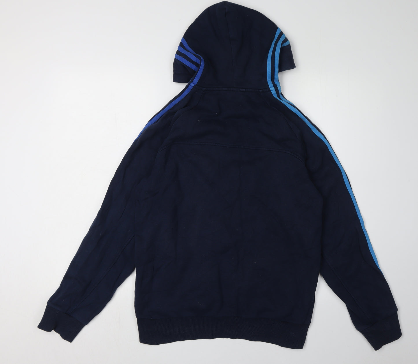 Adidas Men's Blue Full Zip Hoodie S - Stylish & Comfortable