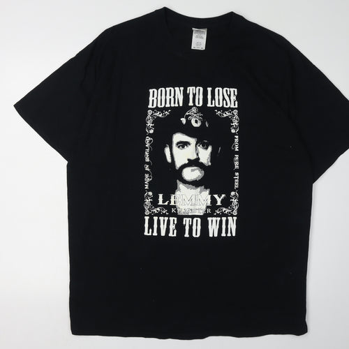 Gildan Men's Black Music Band T-Shirt Size 2XL