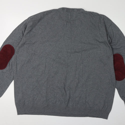 Unsung Hero Men’s Grey 3XL Cotton Pullover Jumper