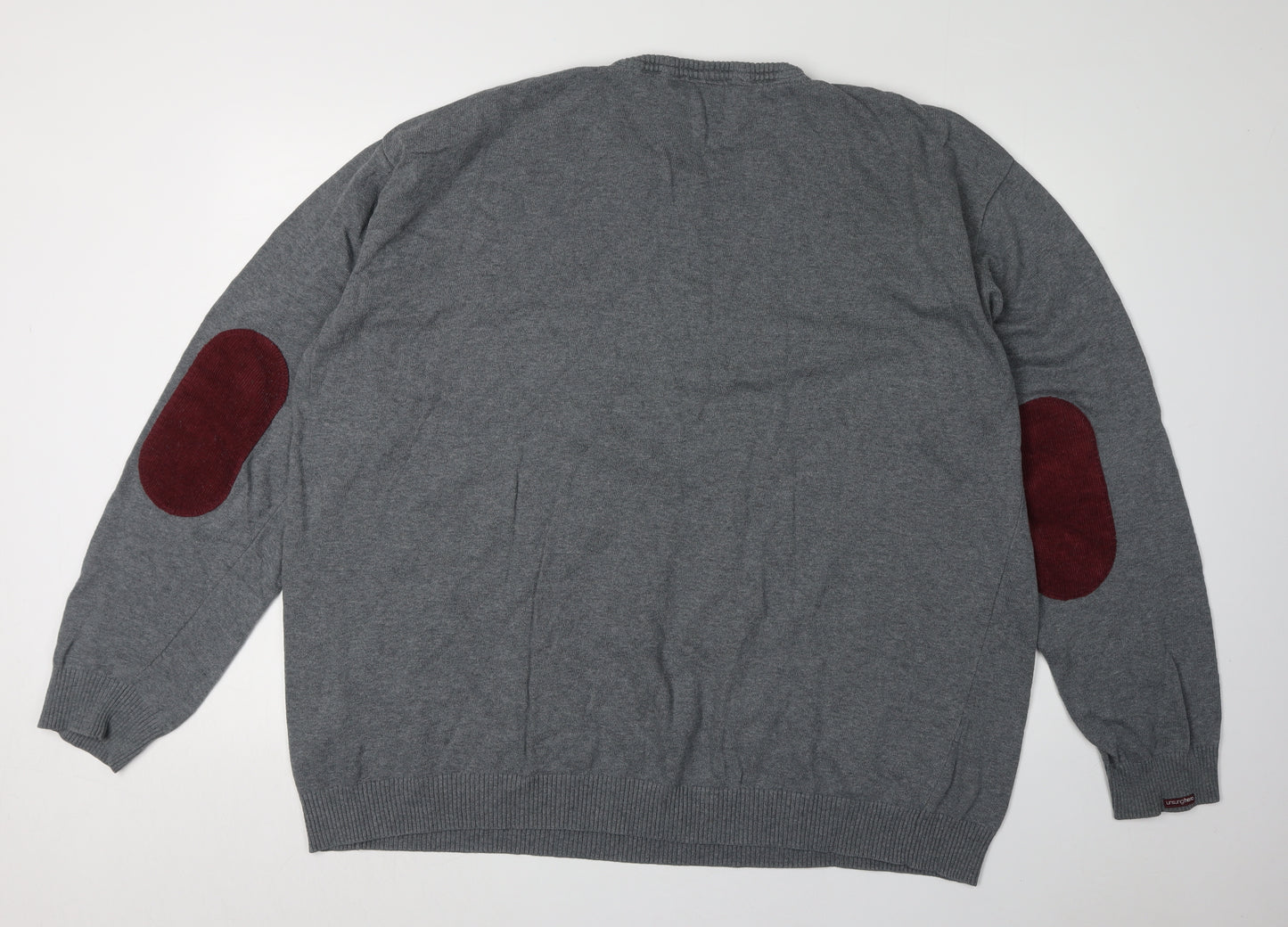 Unsung Hero Men’s Grey 3XL Cotton Pullover Jumper