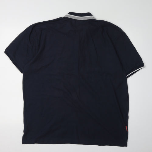 Slazenger Men's Black 2XL Polo Shirt, Short Sleeve, Logo