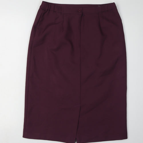 Damart Women's Purple Pencil Skirt Size 12