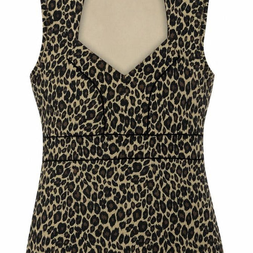 Marks & Spencer Women Beige Animal Print Tunic Blouse Size 14