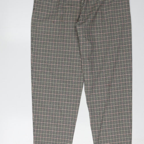 MNG Basics Women's Multicoloured Check Trousers Size 8