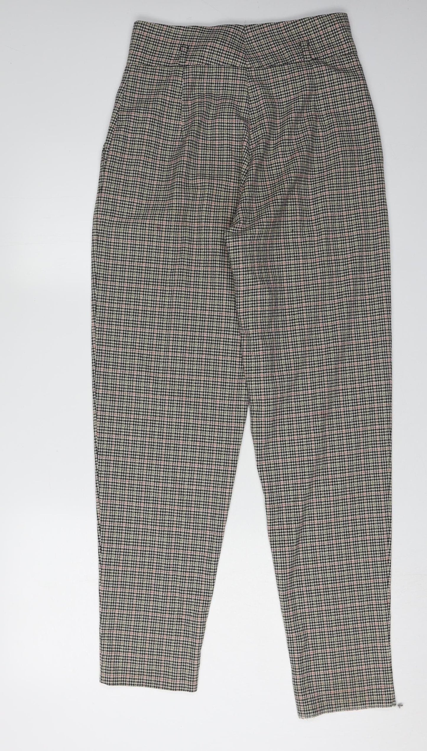 MNG Basics Women's Multicoloured Check Trousers Size 8