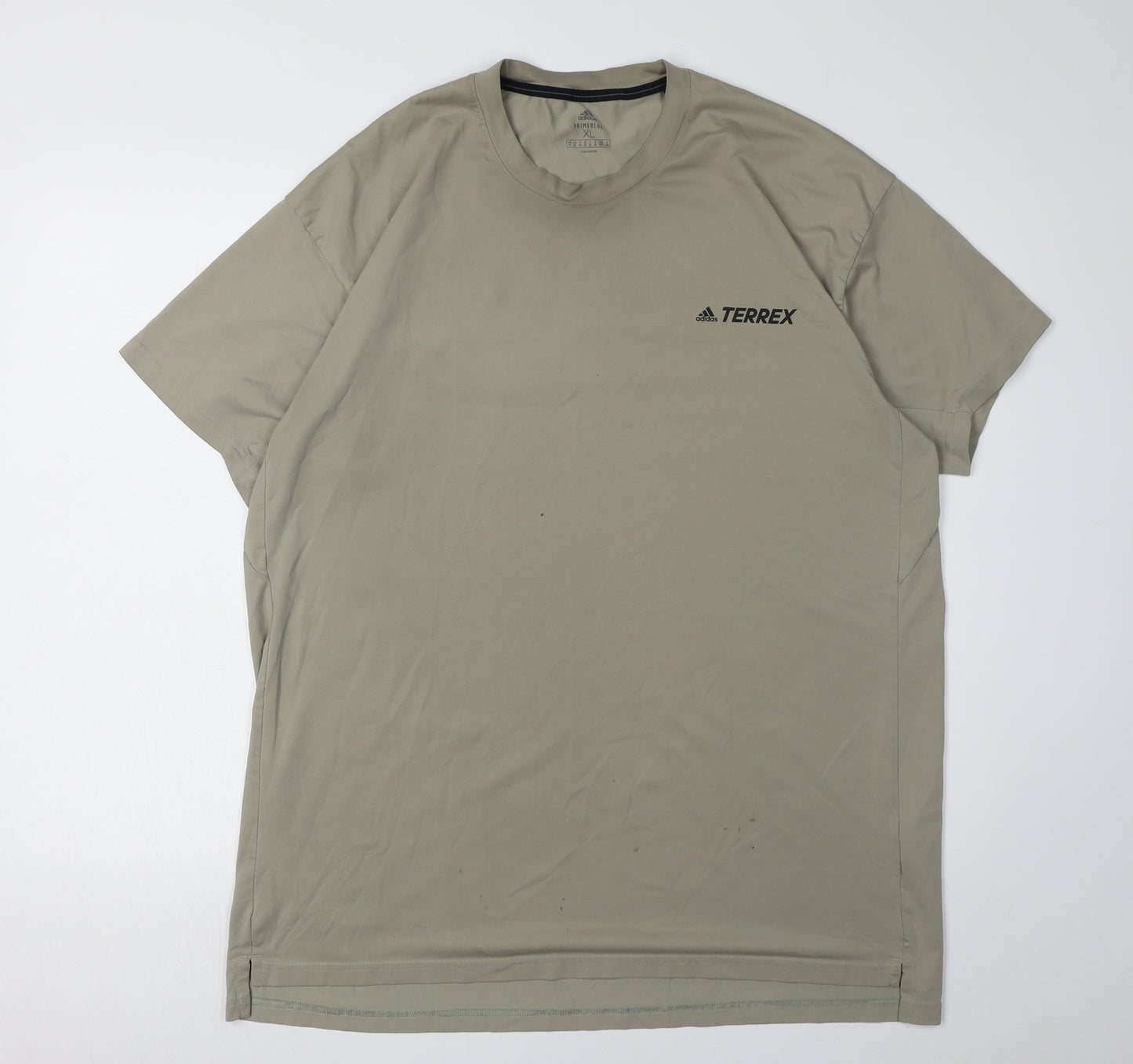 Adidas Men’s Beige XL T-Shirt, Short Sleeve