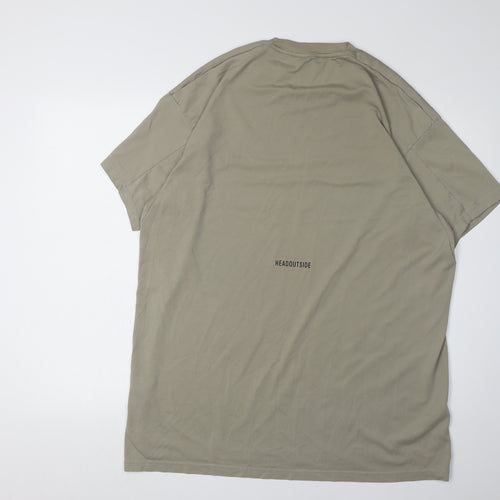 Adidas Men’s Beige XL T-Shirt, Short Sleeve