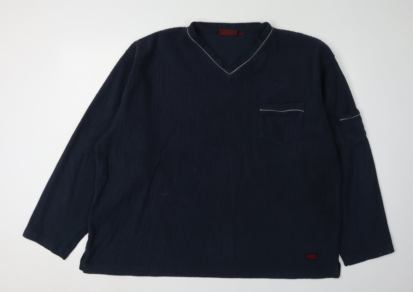 Lee Cooper Men's Blue V-Neck Pullover Sweatshirt
