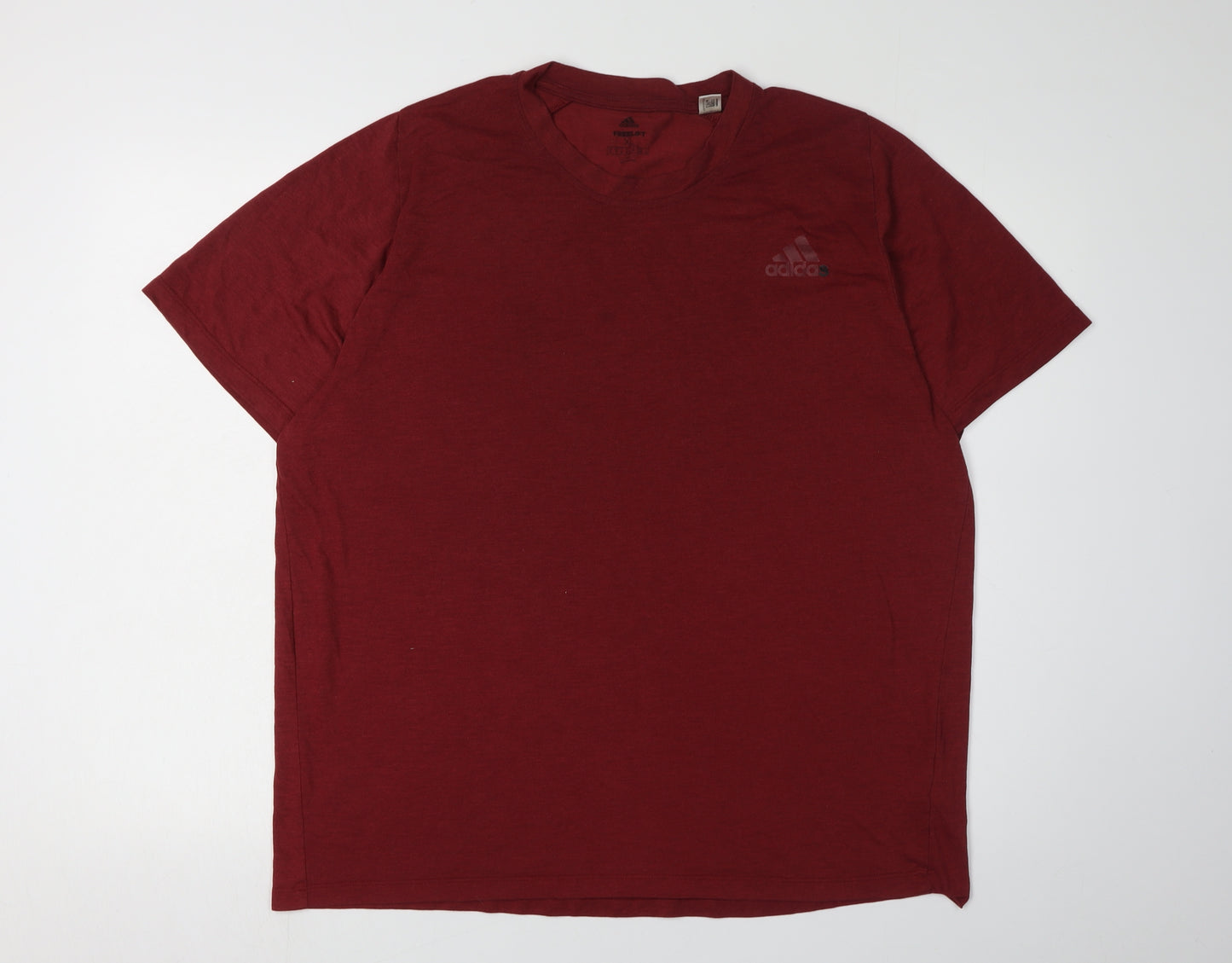 Adidas Men's Red XL Breathable Crew Neck T-Shirt