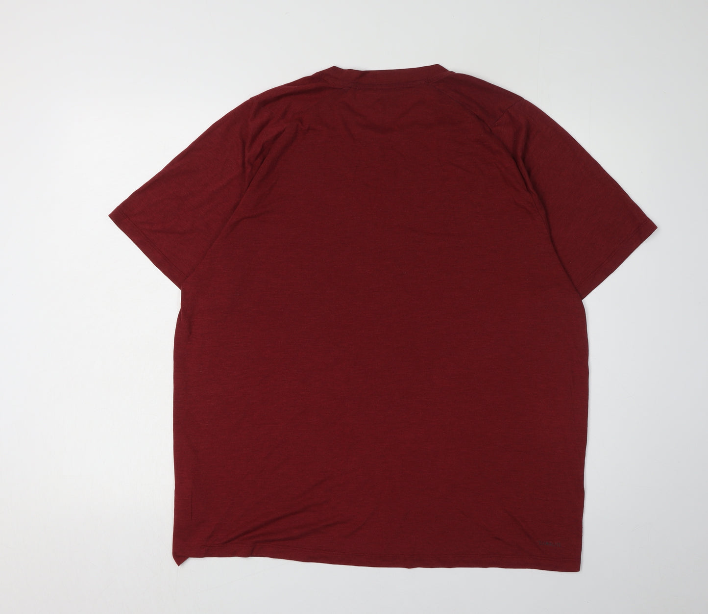 Adidas Men's Red XL Breathable Crew Neck T-Shirt