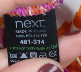 Next Women's Multicoloured Floral Halter Top Size 14