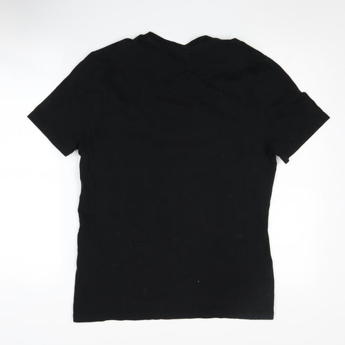 Marvel Men's Black Graphic Cotton T-Shirt Size M