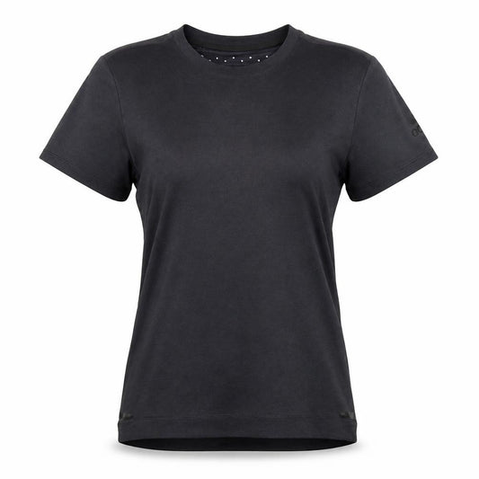 Front view of Adidas Women's Black Sporty T-Shirt, size S, Athletic
