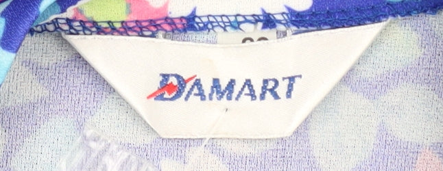 Damart Women's Blue Floral Shirt Dress Size 20