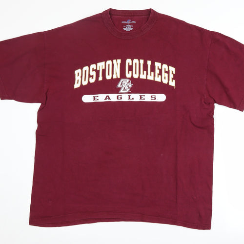 Russell Athletic Men's L Red Graphic College T-Shirt