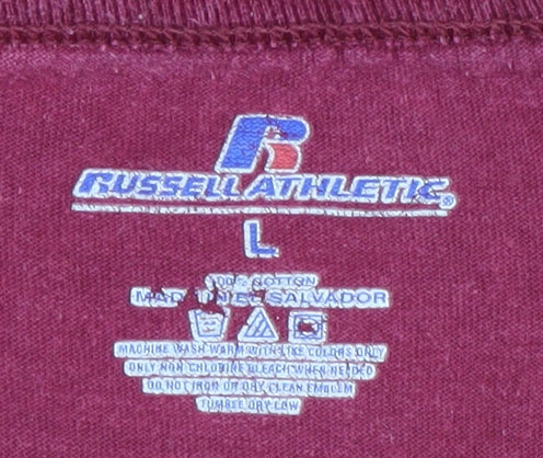 Russell Athletic Men's L Red Graphic College T-Shirt