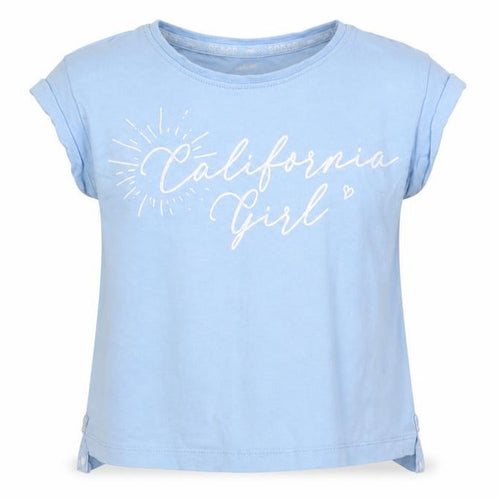 SoulCal & Co Girls Blue T-Shirt, Size 7, California Graphic Print
