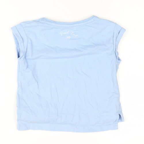 SoulCal & Co Girls Blue T-Shirt, Size 7, California Graphic Print