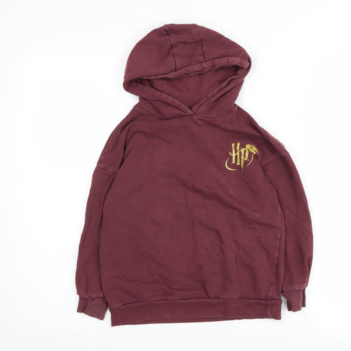 Harry Potter Boys Red Hoodie 6-7 Years Hogwarts Pullover