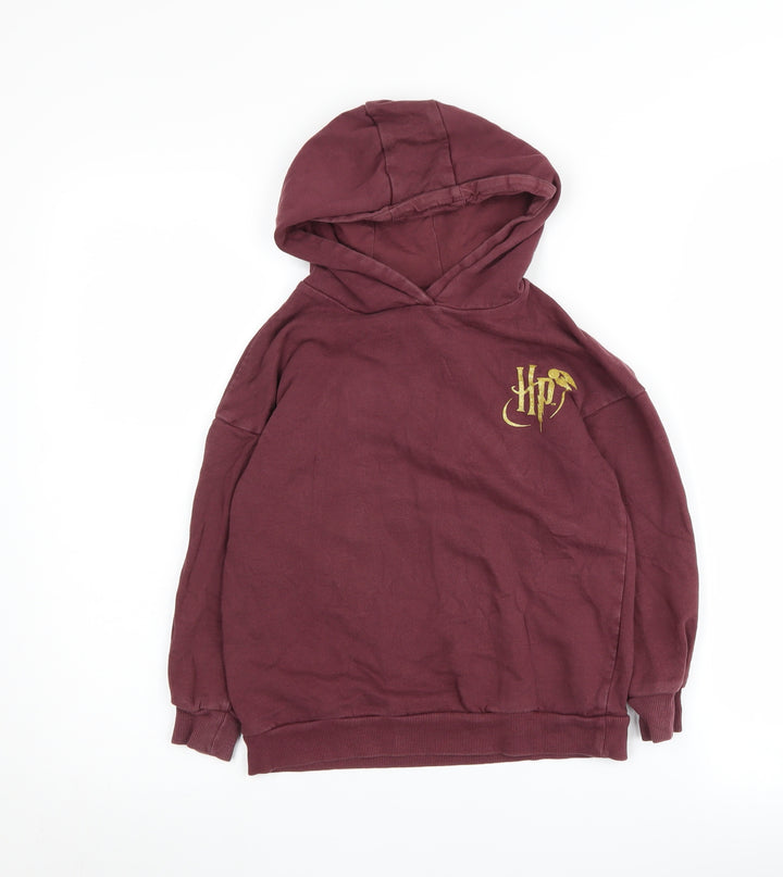 Harry Potter Boys Red Hoodie 6-7 Years Hogwarts Pullover