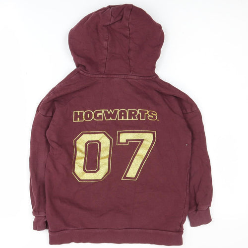 Harry Potter Boys Red Hoodie 6-7 Years Hogwarts Pullover