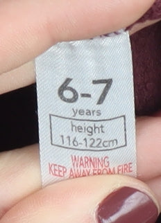 Harry Potter Boys Red Hoodie 6-7 Years Hogwarts Pullover