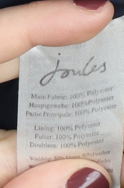 Tom Joule Women's Blue Puffer Jacket Size 8, Hooded