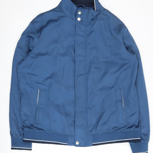 Blue Harbour Men's Blue Bomber Jacket 2XL Collared Zip