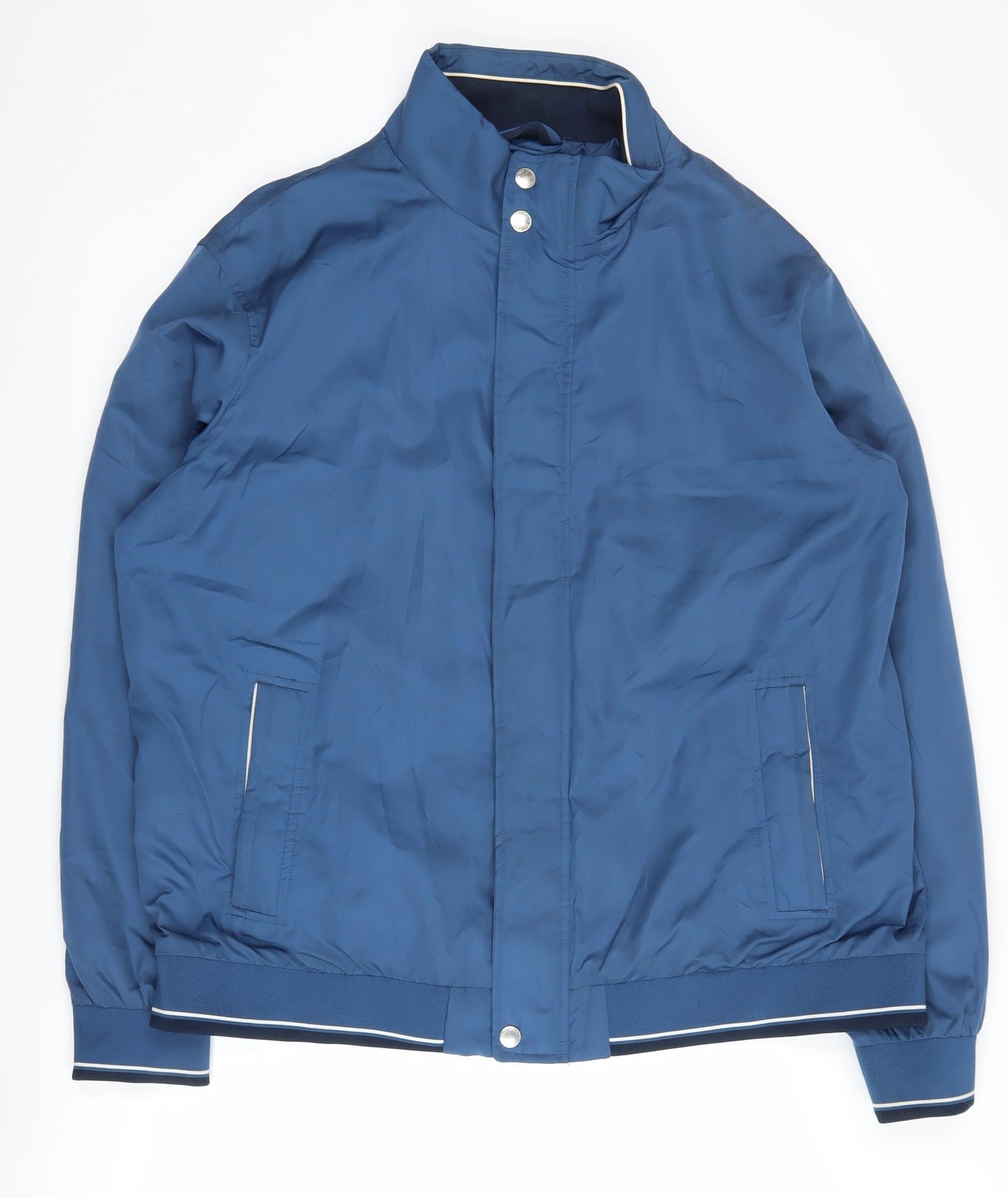 Blue Harbour Men's Blue Bomber Jacket 2XL Collared Zip