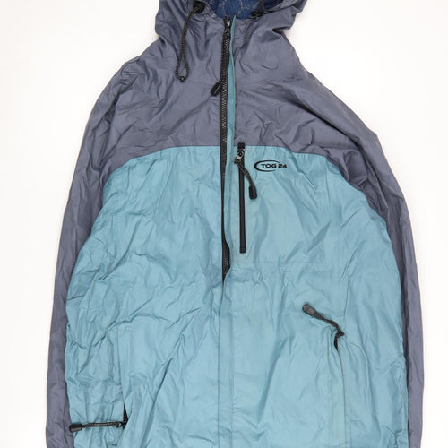 TOG 24 Men's Blue Hooded Windbreaker Jacket L