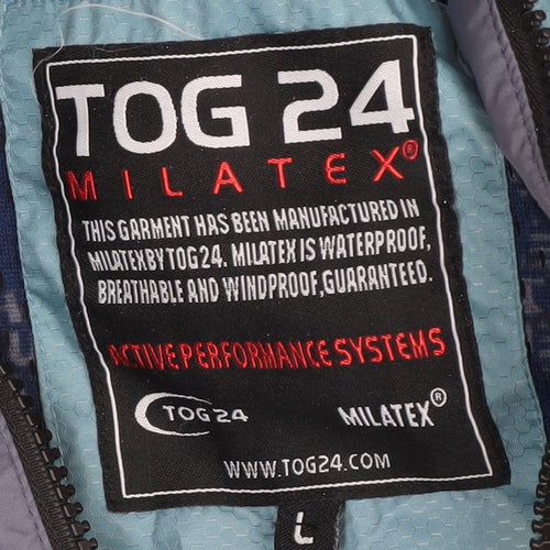 TOG 24 Men's Blue Hooded Windbreaker Jacket L