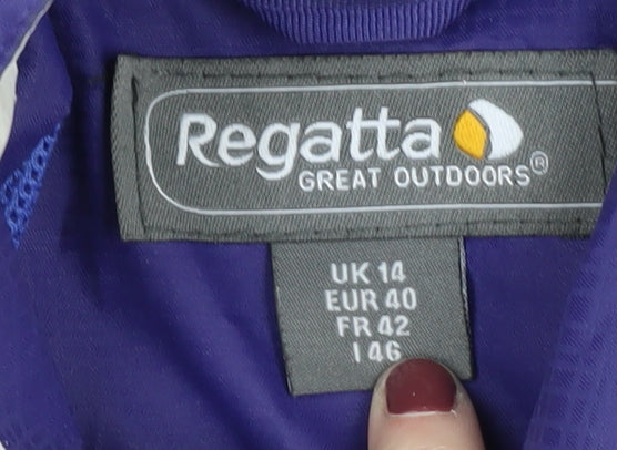 Regatta Women's Purple Waterproof Parka Jacket UK 14