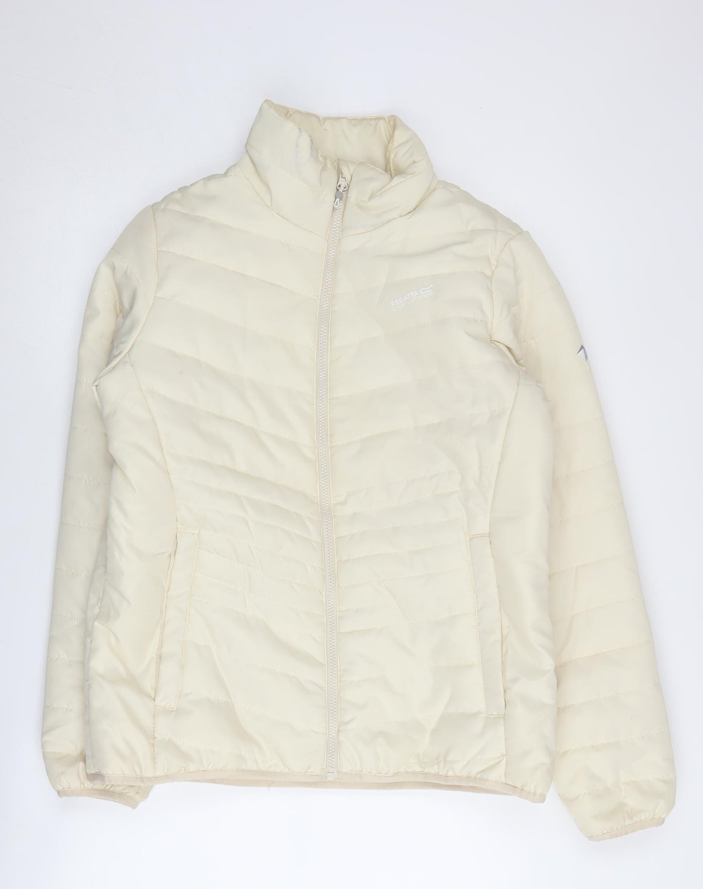 Regatta Women's Beige Puffer Jacket Size 12 Full Zip