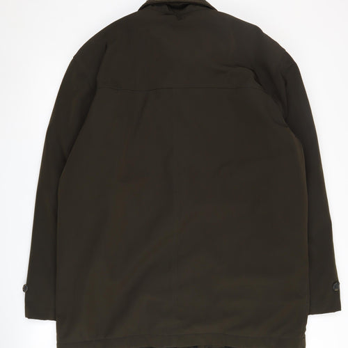 Carabou Men’s Green Mid-Length Overcoat M