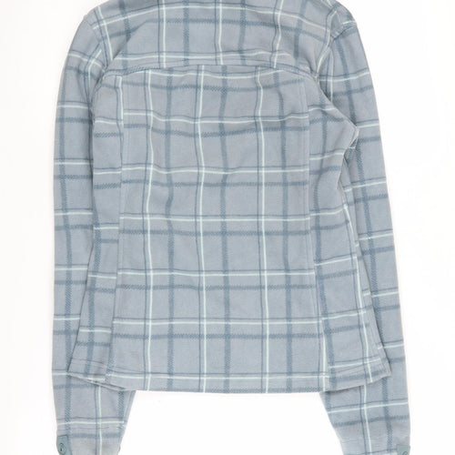 Decathlon Women's Blue XS Check Fleece Jacket
