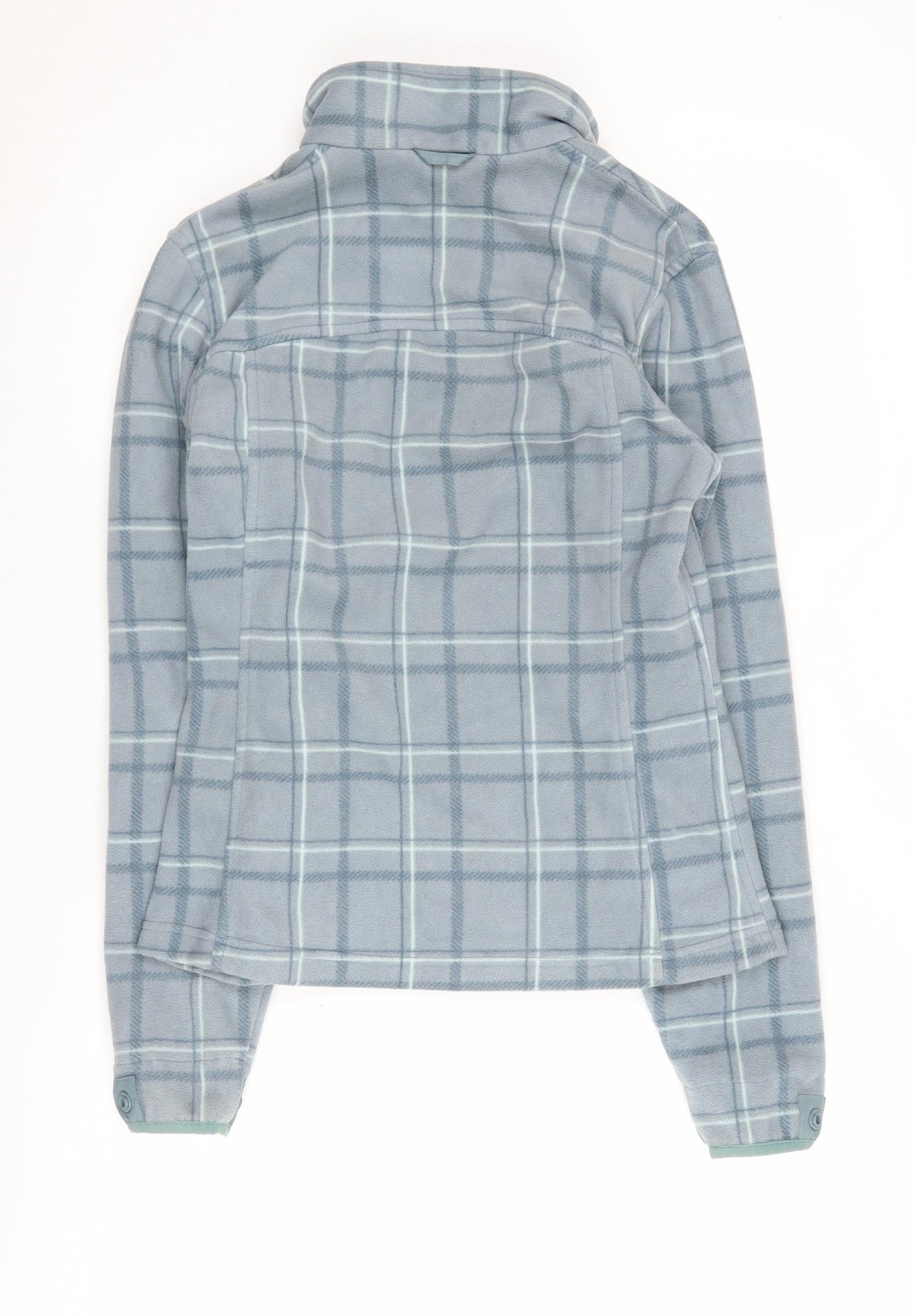 Decathlon Women's Blue XS Check Fleece Jacket
