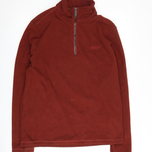 Regatta Men's Red XL Corduroy 1/4 Zip Sweatshirt