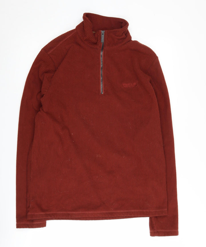 Regatta Men's Red XL Corduroy 1/4 Zip Sweatshirt