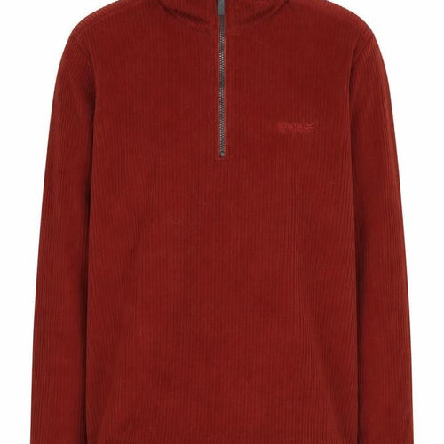 Regatta Men's Red XL Corduroy 1/4 Zip Sweatshirt