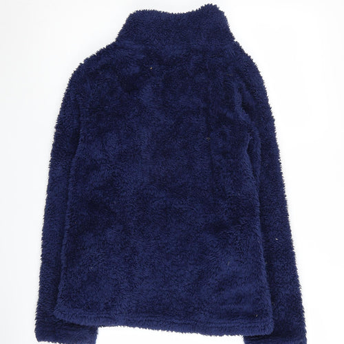 Next Women's Blue Henley Sweatshirt, Size 6