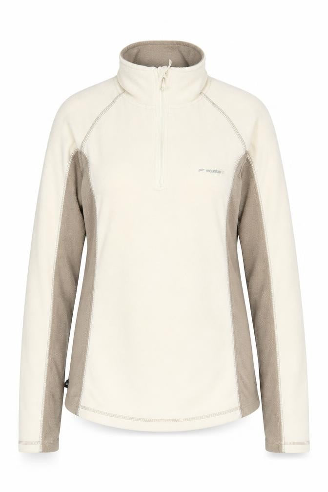 Front view of Mountain Life Women's Beige Pullover Sweatshirt, size 12
