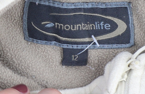 Mountainlife Women's Beige Pullover Sweatshirt Size 12