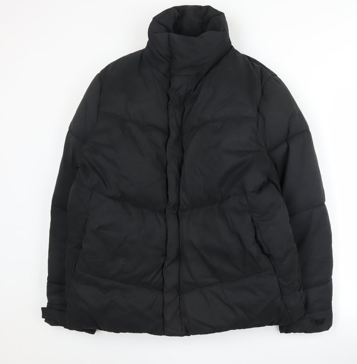 ASOS Women's Black Puffer Jacket S Regular Fit