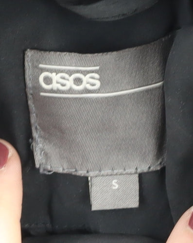 ASOS Women's Black Puffer Jacket S Regular Fit