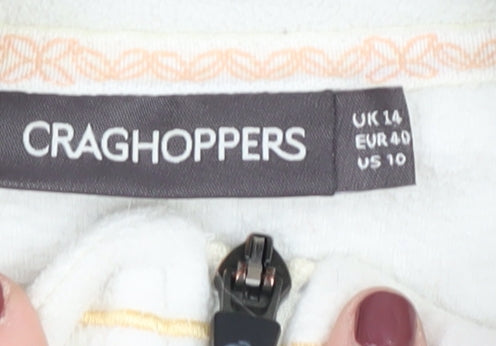Craghoppers Women's Ivory Fleece Full Zip Jacket Size 14