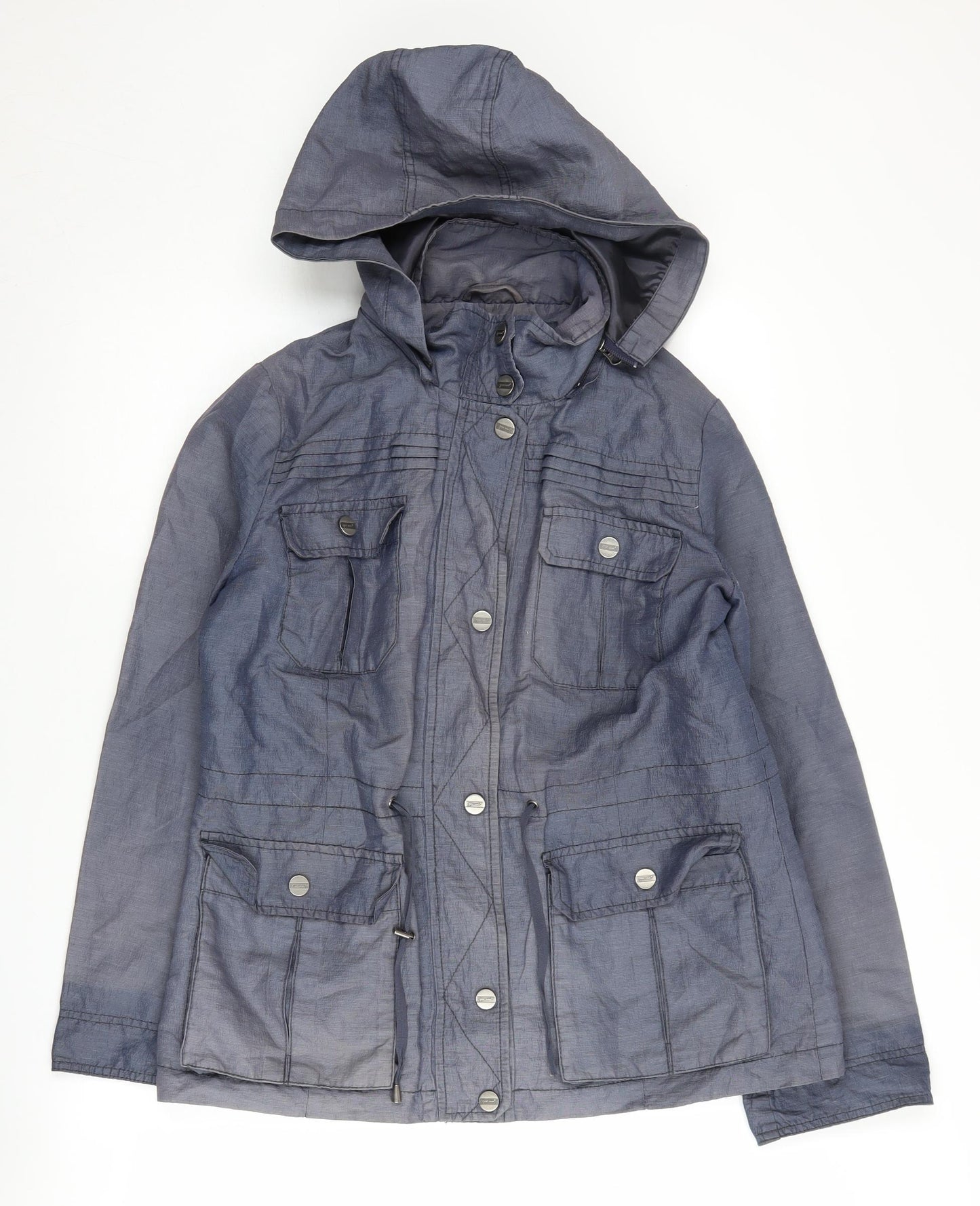 Marks & Spencer Women's Blue Anorak Hooded Jacket Size 12