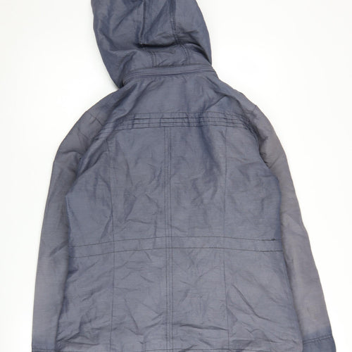 Marks & Spencer Women's Blue Anorak Hooded Jacket Size 12