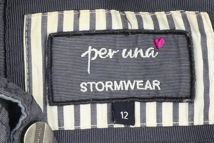 Marks & Spencer Women's Blue Anorak Hooded Jacket Size 12