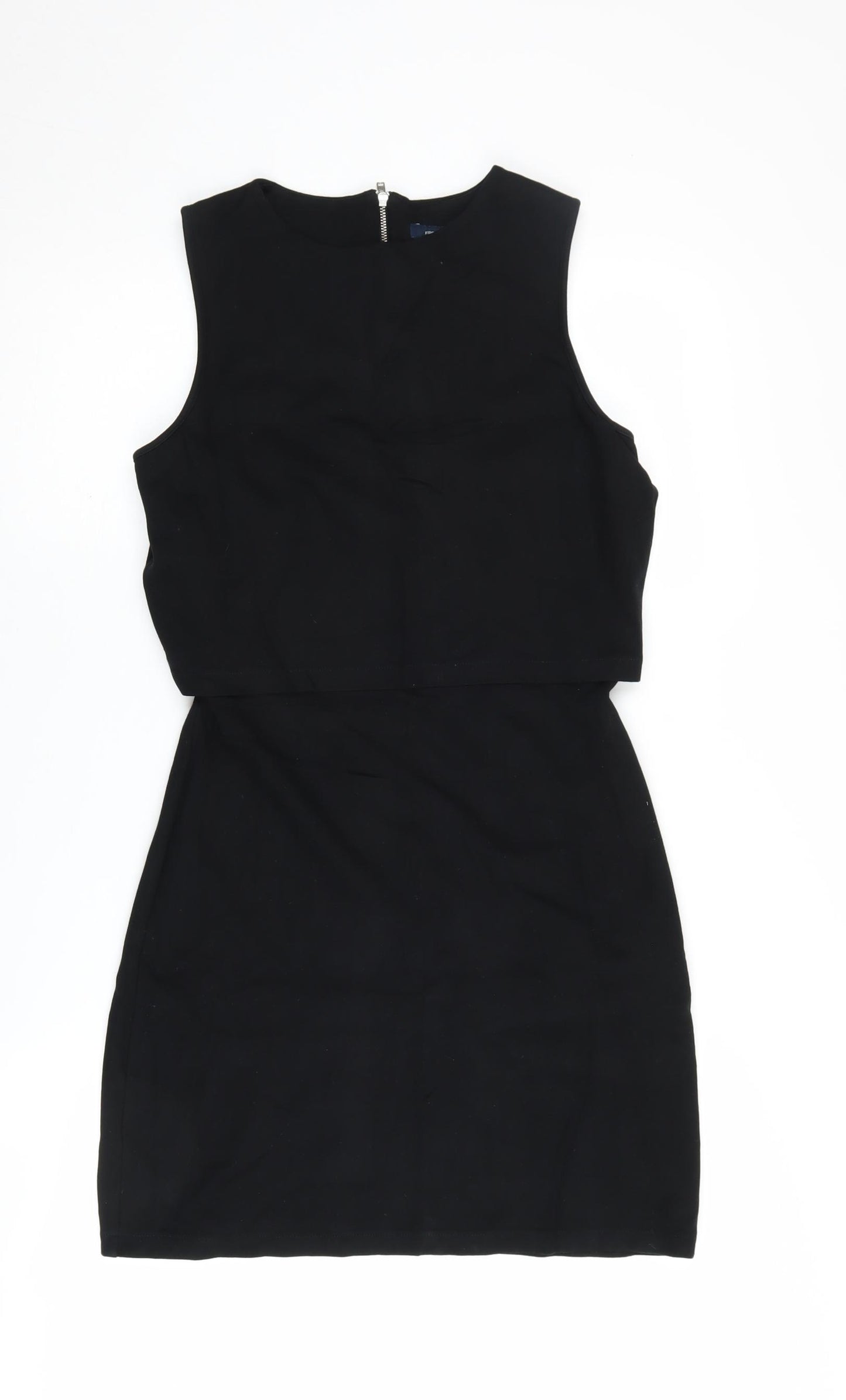 French Connection Black Women's Sheath Dress, Size 12, Elegant